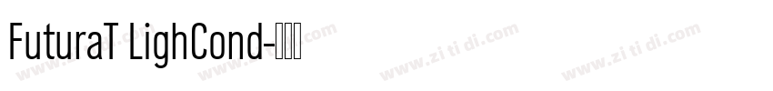FuturaT LighCond字体转换